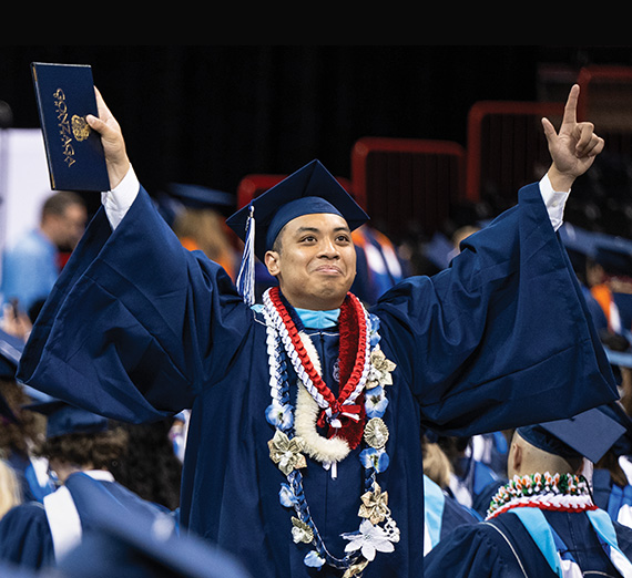 Fall leaves on Gonzaga's campus.